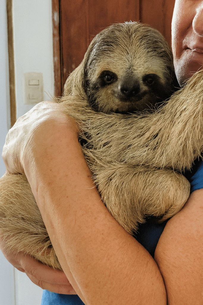 Explore the beauty of Costa Rica’s wildlife with a rescued three-toed sloth. A close-up look at conservation efforts and the country’s incredible biodiversity.